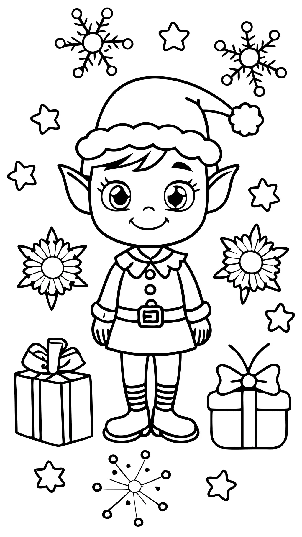 elf on a shelf coloring pages free